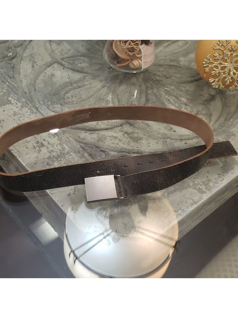 BLUENOTES LEATHER BUCKLE BELT SIZE 36